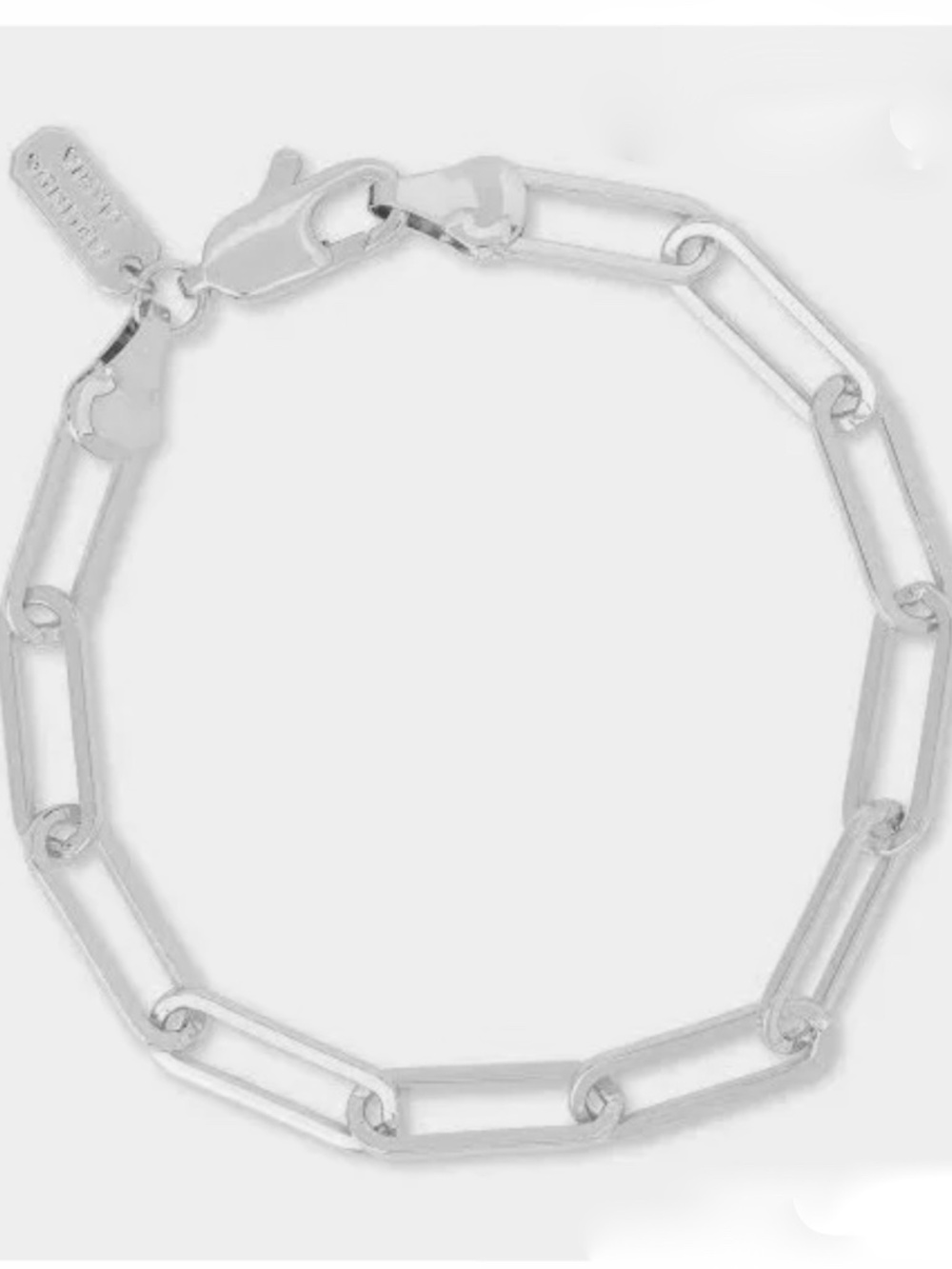 Melinda Maria Samantha Chain Link Bracelet Silver 6.5"
